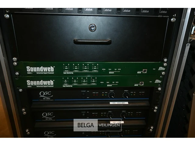 Flight case met professionele versterkers - afbeelding 4 van  11