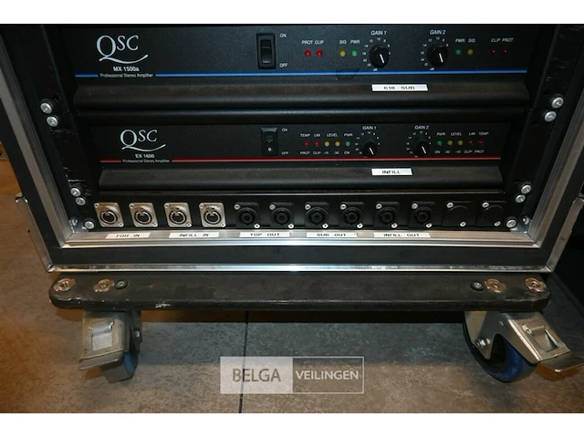 Flight case met professionele versterkers - afbeelding 11 van  11