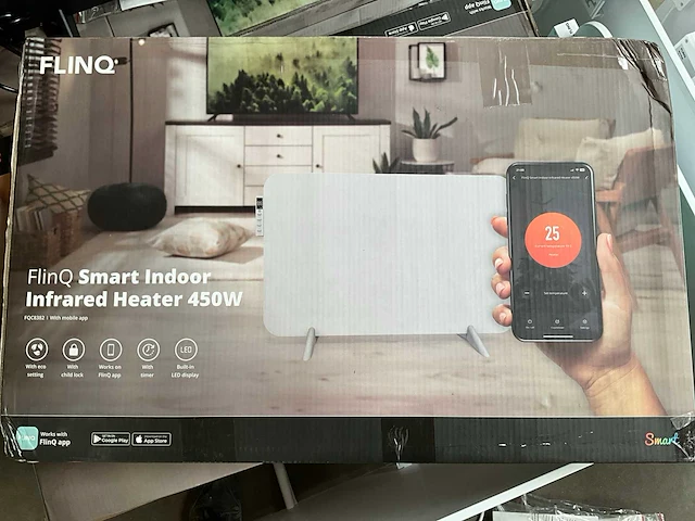 Flinq smart infrarood verwarming wit (12x) - afbeelding 7 van  8