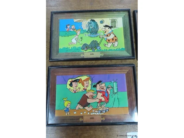 Flinstones hanna barbera kaders 4 stuks - afbeelding 2 van  4