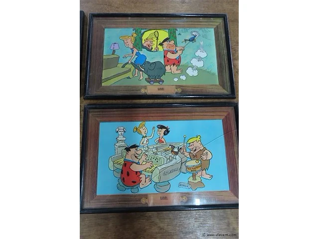 Flinstones hanna barbera kaders 4 stuks - afbeelding 3 van  4