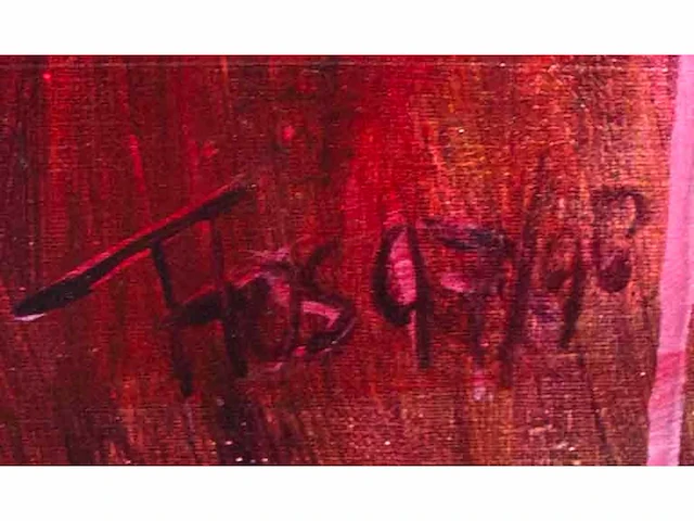 Flos wink-pol - geborgenheid - olieverf op papier - afbeelding 3 van  5
