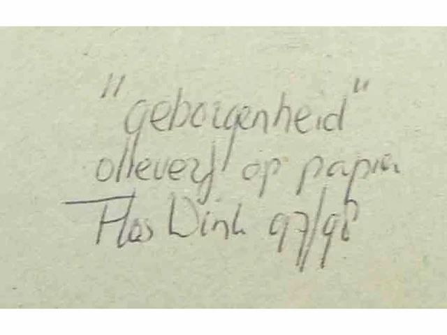 Flos wink-pol - geborgenheid - olieverf op papier - afbeelding 5 van  5
