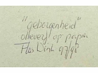 Flos wink-pol - geborgenheid - olieverf op papier - afbeelding 5 van  5