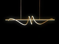 Flow led design armatuur goud - afbeelding 1 van  9