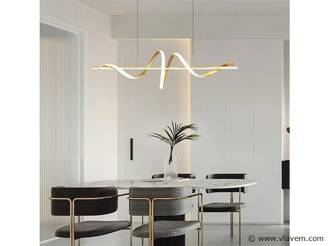 Flow led design armatuur goud - afbeelding 4 van  9