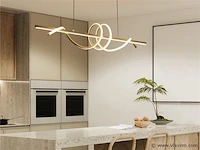 Flow led design armatuur goud - afbeelding 8 van  9