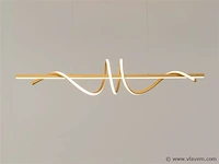 Flow led design armatuur goud - afbeelding 9 van  9