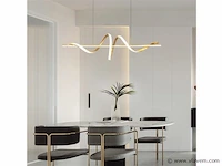 Flow led design armatuur goud - afbeelding 3 van  9