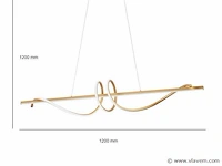 Flow led design armatuur goud - afbeelding 5 van  9