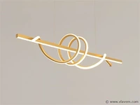 Flow led design armatuur goud - afbeelding 8 van  9