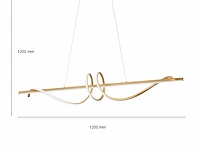 Flow led design armatuur goud - afbeelding 7 van  10