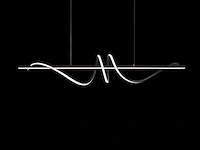 Flow led design armatuur zwart - afbeelding 1 van  9