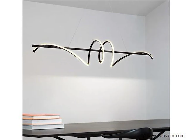 Flow led design armatuur zwart - afbeelding 8 van  9