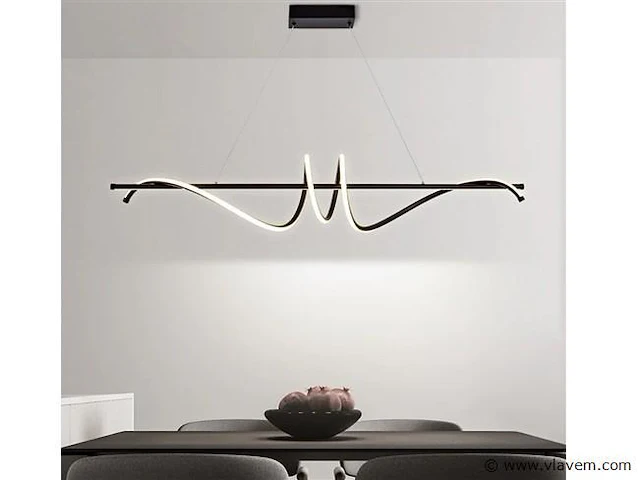 Flow led design armatuur zwart - afbeelding 1 van  9
