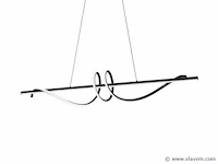 Flow led design armatuur zwart - afbeelding 2 van  9