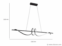 Flow led design armatuur zwart - afbeelding 7 van  9