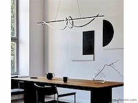 Flow led design armatuur zwart - afbeelding 8 van  9