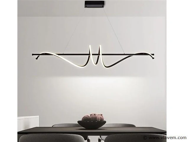 Flow led design armatuur zwart - afbeelding 9 van  9