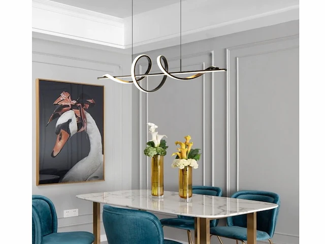 Flow led design armatuur zwart - afbeelding 7 van  11