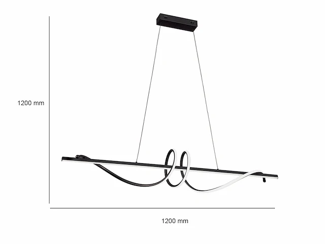 Flow led design armatuur zwart - afbeelding 8 van  11
