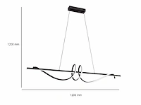 Flow led design armatuur zwart - afbeelding 8 van  11