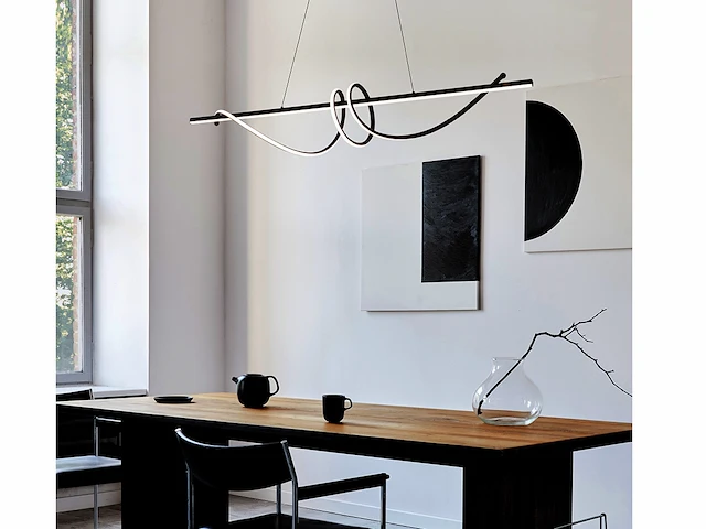 Flow led design armatuur zwart - afbeelding 9 van  11