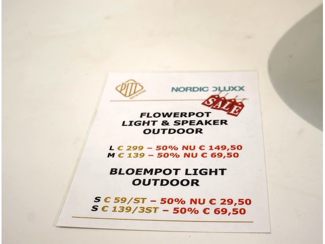 Flowerpot light & speaker outdoor - afbeelding 3 van  5
