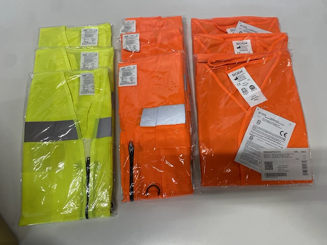 Fluo hesje - veiligheidshesje maat 3xl - 13st - afbeelding 1 van  4