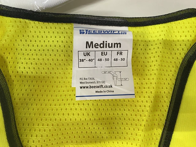 Fluo hesje - veiligheidshesje maat m - 20st - afbeelding 3 van  4