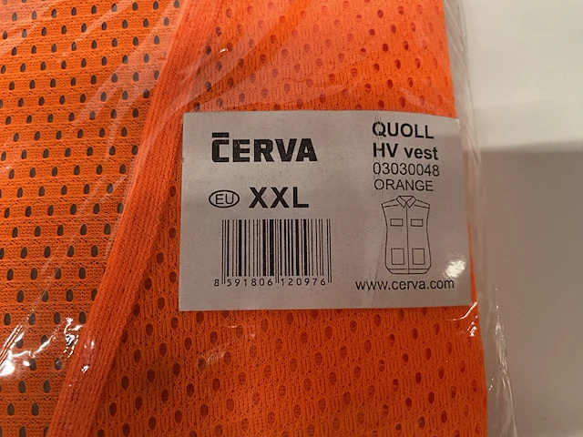 Fluo hesje - veiligheidshesje maat xl & xxl - maat 22st - afbeelding 2 van  4
