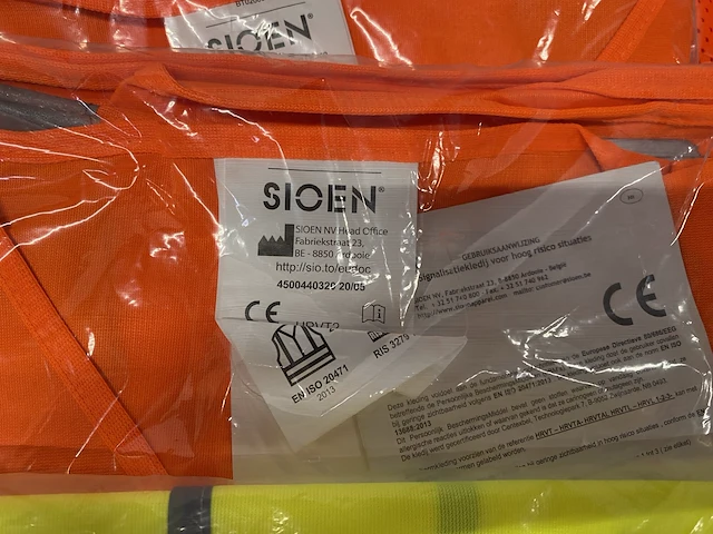 Fluo hesje - veiligheidshesje maat xl & xxl - maat 22st - afbeelding 3 van  4