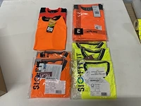 Fluo t-shirt oranje & geel - 20st - afbeelding 1 van  7