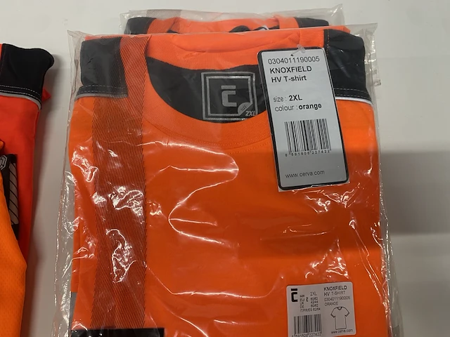 Fluo t-shirt oranje & geel - 20st - afbeelding 3 van  7
