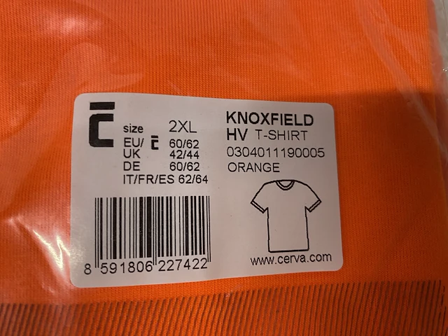 Fluo t-shirt oranje & geel - 20st - afbeelding 7 van  7