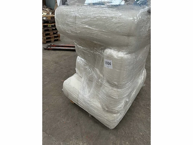 Fluwelen fauteuil - crème - afbeelding 8 van  8