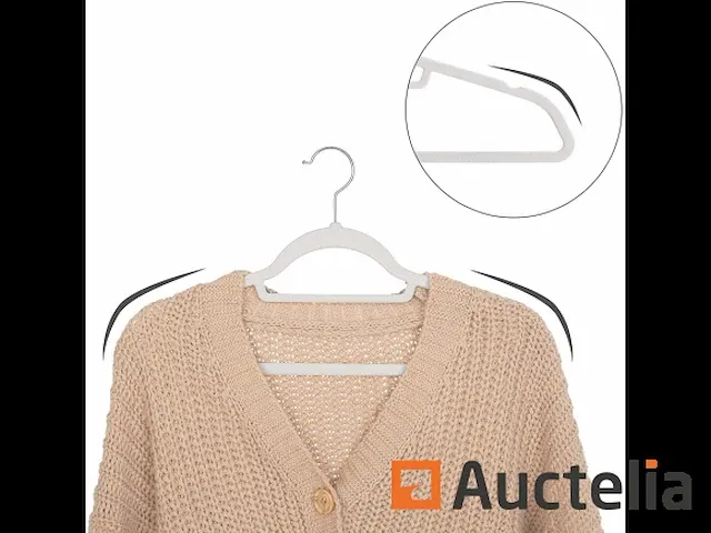 Fluwelen hangers, kavel van 50, antislip - afbeelding 3 van  8
