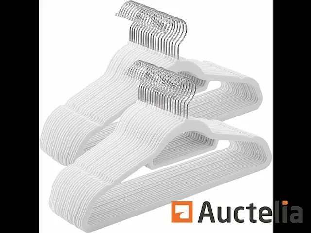 Fluwelen hangers, kavel van 50, antislip - afbeelding 4 van  8