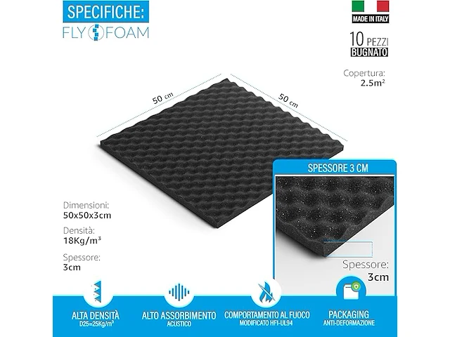 Flyfoam akoestisch schuim (10 stuks) - afbeelding 2 van  3