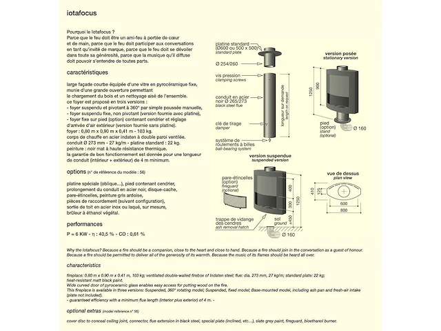 Focus creation - houthaard - open haard - afbeelding 3 van  5