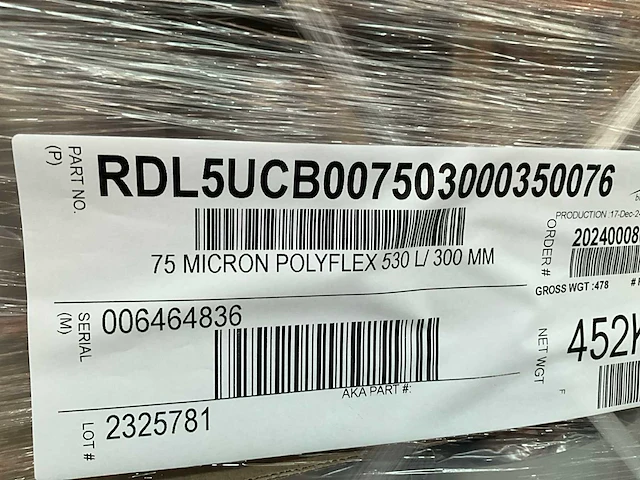 Folierol 75 micron polyflex (97x) - afbeelding 2 van  3