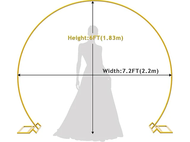 Fomcet 2,2 m bruiloftsboog - afbeelding 2 van  4