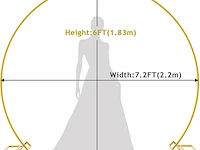 Fomcet 2,2 m bruiloftsboog - afbeelding 2 van  4