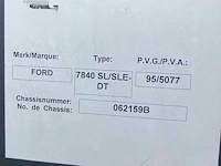 Ford 7840 sl landbouwtractor met diepwoeler en rol - afbeelding 2 van  2
