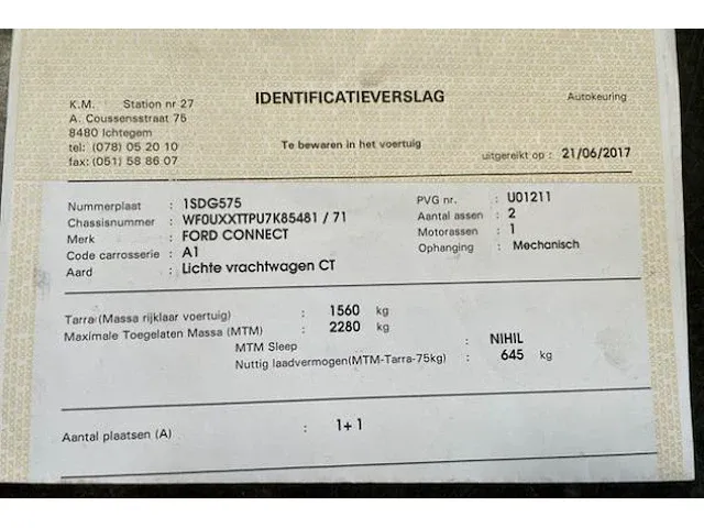 Ford connect t230 - afbeelding 19 van  23