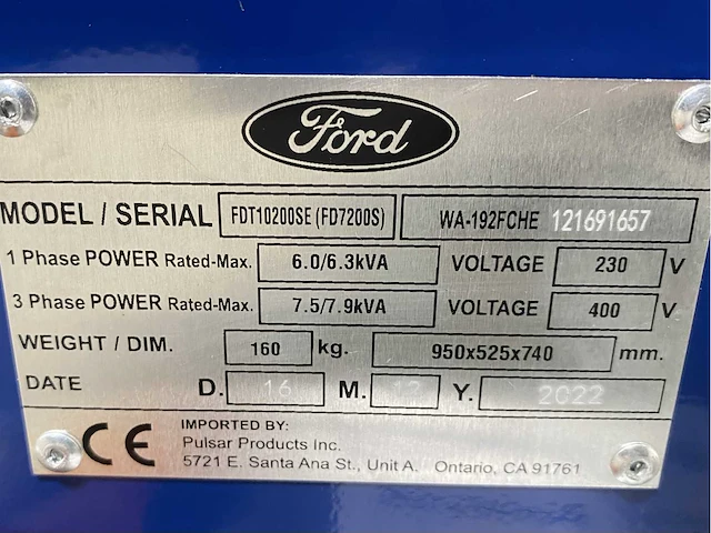 Ford fdt10200se diesel stroomgenerator - afbeelding 9 van  19