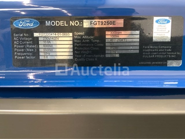 Ford fgt9250e benzine generator - afbeelding 6 van  11