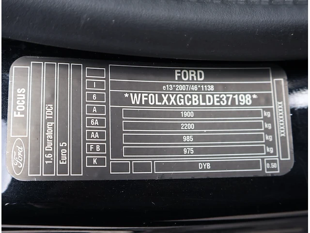 Ford focus break - wf0lxxgcblde37198 - 2013 - afbeelding 11 van  30