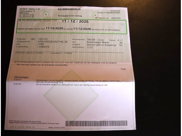 Ford focus break - wf0lxxgcblde37198 - 2013 - afbeelding 20 van  30