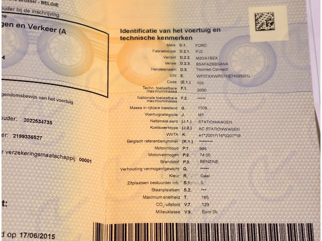 Ford tourneo – wf0txxxwpgtfe74593 – 2015 - afbeelding 10 van  19
